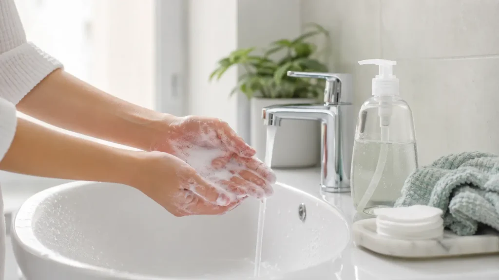 Overwashing mistake for oily skin