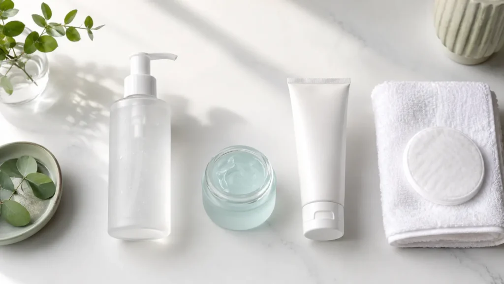 Simple skincare routine for oily skin