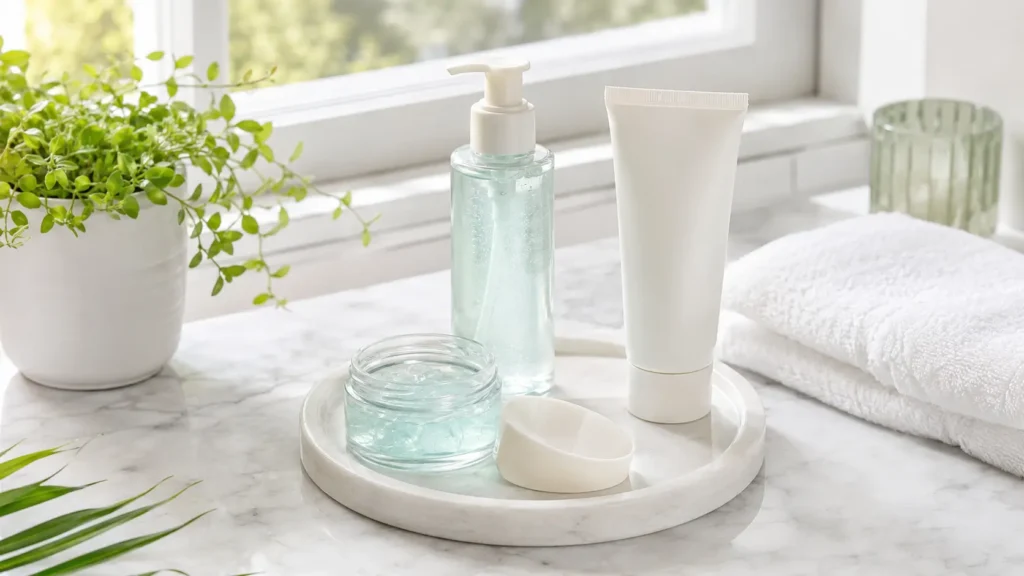 Lightweight skincare products for oily skin in warm weather
