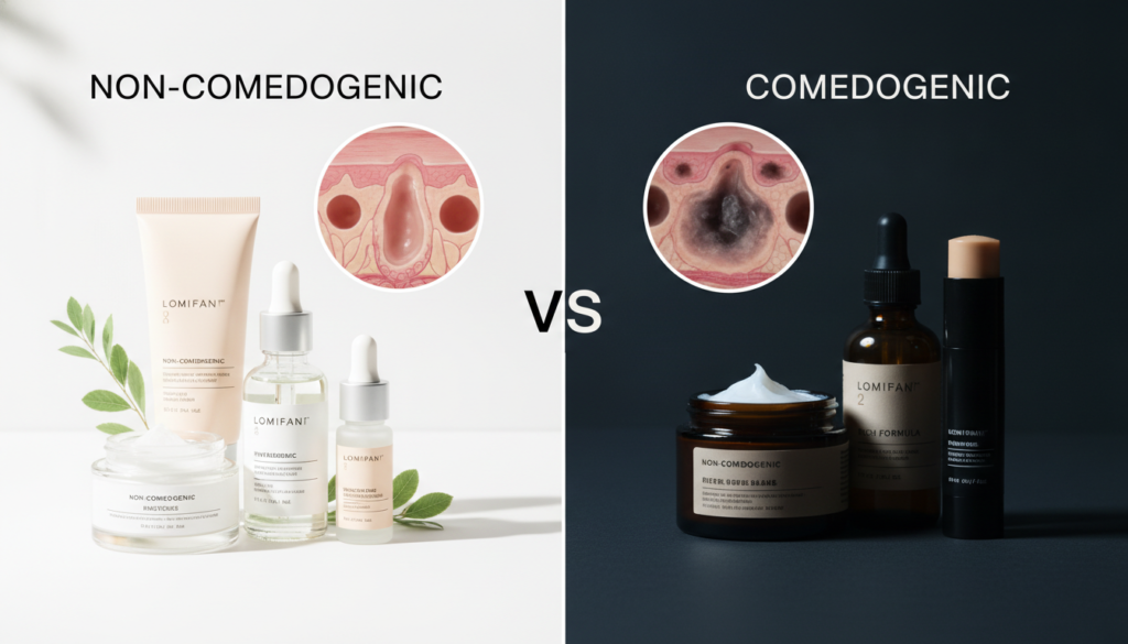Non-Comedogenic vs Comedogenic