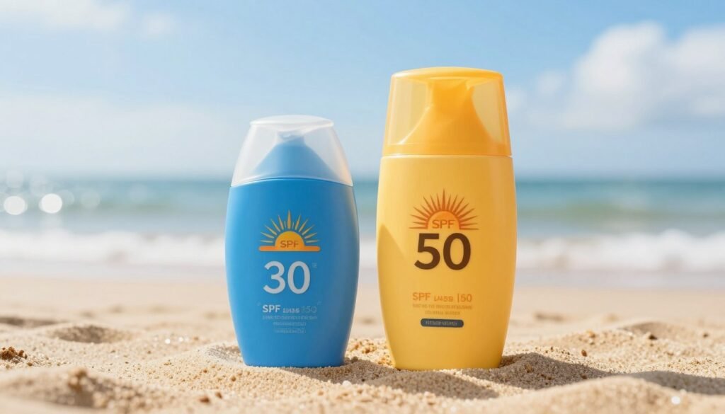 SPF 30 vs SPF 50 SPF 30 vs SPF 50