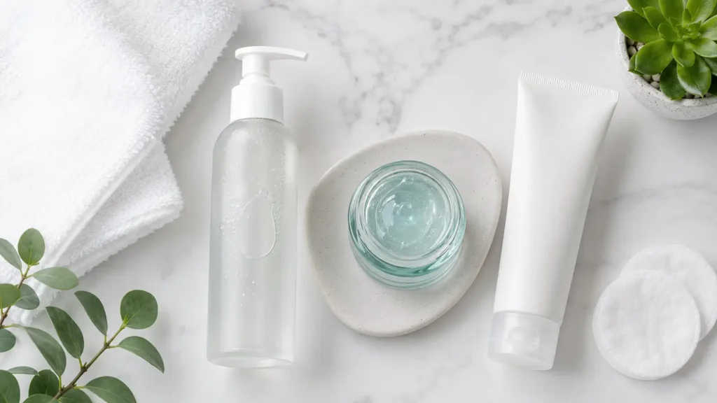 Simple skincare routine for oily face
