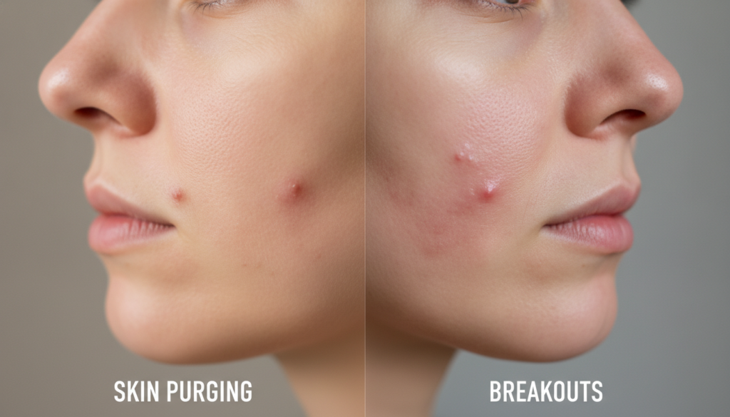Skin Purging vs Breakout
