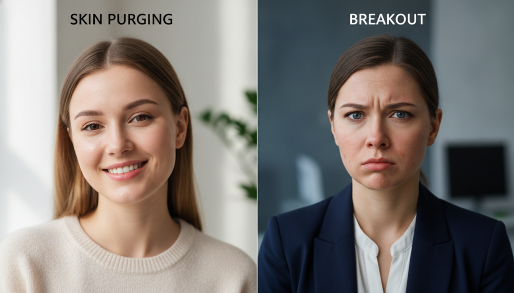 Skin Purging vs Breakout: How to Tell the Difference
