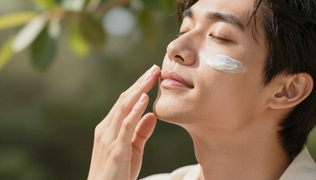 Sunscreen coverage for the face