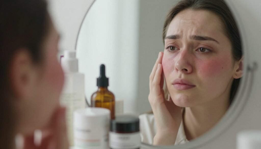 skin stinging from skincare